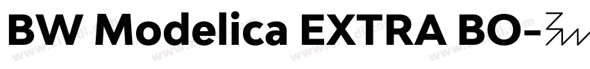BW Modelica EXTRA BO字体转换 BW Modelica EXTRA BO字体转换